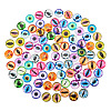 Eye Printed Glass Cabochons GGLA-BT0001-01-23