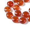 Natural Carnelian Bead Strands G-NH0013-A03-01-4