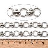 Alloy Textured Ring Link Chains CHC-P013-05P-01-2