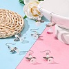 Lovely Wedding Dress Angel Dangle Earrings EJEW-JE00521-09-4