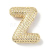 Rack Plating Brass Micro Pave Cubic Zirconia Pendants KK-Q790-01Z-G-1