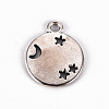 Tibetan Style Alloy Pendants TIBE-N010-64AS-RS-2