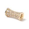 Eco-Friendly Rack Plating Brass Micro Pave Cubic Zirconia Beads KK-F835-26B-G-2