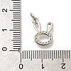 Brass Micro Pave Clear Cubic Zirconia Pendants KK-L225-033P-3