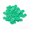 Flat Round Handmade Polymer Clay Beads CLAY-R067-6.0mm-06-4