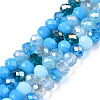 Electroplate Glass Beads Strands X-EGLA-N002-12E-1