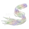 Electroplate Glass Beads Strands EGLA-D300-06-6mm-18-1