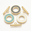 201 Stainless Steel Toggle Clasps STAS-T037-06-G-1