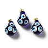 Handmade Evil Eye Lampwork Pendants LAMP-F026-04F-1