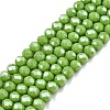 Electroplate Glass Beads Strands EGLA-A044-P4mm-A30-1
