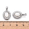 Natural White Shell Pendants KK-N287-23P-3