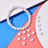 White Opaque Acrylic Beads PACR-YW0001-04B-6