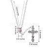 5Pcs Rosary Bead Necklace NJEW-SW00017-7