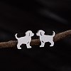 Stainless Steel Small Animal Stud Earrings for Women PW-WG5B49B-02-1