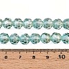 Baking Paint Transparent Glass Beads Strands DGLA-A035-T8mm-A11-2