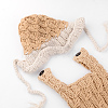 Crochet Baby Beanie Costume AJEW-R030-51-3