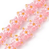 Glass Beads Strands X1-LAMP-F029-03B-1