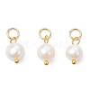 Natural Cultured Freshwater Pearl Two Sides Polished Charms PALLOY-JF04036-01-1