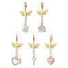 Valentine's Day Alloy Enamel Pendant Decoraton HJEW-JM02028-01-1