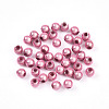 Spray Painted Acrylic Beads MACR-Q154-4mm-05-1