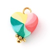 Polymer Clay Charms PALLOY-JF00683-2