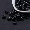 Opaque Acrylic European Large Hole Beads PL338-45-2