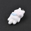 Flocky Resin Pendants FIND-A061-02B-3