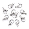 Tarnish Resistant 304 Stainless Steel Lobster Claw Clasps X-STAS-AB13-2