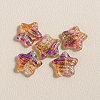 15Pcs Printed Resin Beads RESI-CJC0006-036M-1