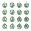 Golden Plated Alloy Enamel Charms X-ENAM-S118-05B-2