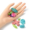 65Pcs 13 Style Crackle Opaque Acrylic Beads OACR-YW0001-64B-4