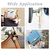 5Pcs Alloy Enamel & Synthetic Moonstone Keychain KEYC-YW00176-6