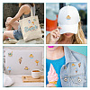 22Pcs 11 Style Summer Theme Food Computerized Embroidery Cloth Self Adhesive Patches DIY-BT0001-56-9