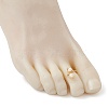 Copper Wire Wrapped Natural Cultured Freshwater Pearl Toe Open Ring X-RJEW-JR00620-3