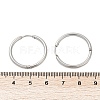 Tarnish Resistant 304 Stainless Steel Huggie Hoop Earrings EJEW-G272-02-20mm-P-4
