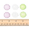 50Pcs 3 Colors Transparent Acrylic Bead Caps OACR-FS0002-45-5