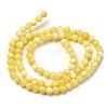 Natural Yellow Jade Beadd Strands G-A274-A01-4mm-3