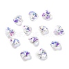 Electroplate Glass Charms X-G030V10mm-001GL-1