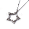 304 Stainless Steel Pendant Necklaces NJEW-E141-29P-2