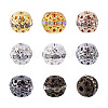 Cheriswelry 80Pcs 8 Colors Alloy Rhinestone Beads FIND-CW0001-12-1