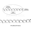 Aluminium Twisted Curb Chains CHA-YW0001-07S-4