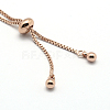 Brass Chain Bracelet Making X-KK-G284-03RG-NR-2