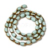 Electroplate Glass Beads Strands X-EGLA-P061-02A-11-2
