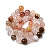 Natural Hematoid Quartz Round Beads Strands G-N0078-10mm-06-01-2