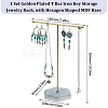1 Set Golden Plated T Bar Iron Key Storage Jewelry Rack ODIS-SC0001-03B-2