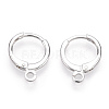 Brass Leverback Earring Findings KK-WH0065-05S-3