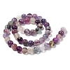 Natural Purple Fluorite Beads Strands G-G184-A01-01-3