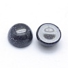 Synthetic Blue Goldstone Cabochons G-P393-R22-6mm-2