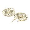 304 Stainless Steel Hollow Flower Hoop Earrings for Women EJEW-R156-06G-2