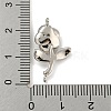 Long-Lasting Brass Micro Pave Clear Cubic Zirconia Connector Charms KK-O008-03A-P-3